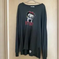 Betty Boop 長袖 Tシャツ ダークグレー Mサイズのサムネイル