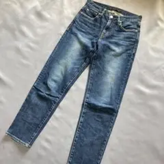 10.5oz agedスラブデニムテーパードスラウチパンツ ミューニック