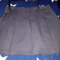 GU グレー プリーツミニスカート