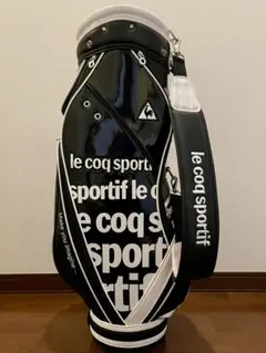 le coq sportif キャディバッグ ブラック×ホワイト