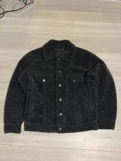 【ZARA】　ネイビー　ボアジャケット　肉厚