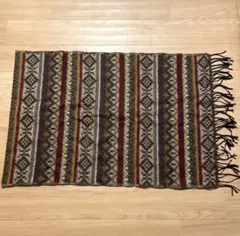 幾何学模様マフラー ストール　【お店でクリーニング済み！】