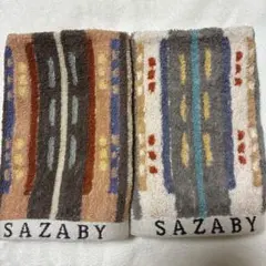 SAZABY ハンドタオル　ウォッシュタオル 2枚セットのサムネイル
