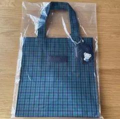 新品】familiar ファミリア チェック柄 XBトートバッグ大チャーム付き