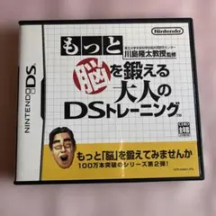 もっと脳を鍛える大人のDSトレーニングDSソフト　説明書　ケース付き