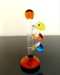 ガラス細工ミニチュア キリン 10cm - メルカリ
