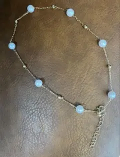 パールビーズ チェーンネックレス