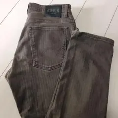 EDWIN /ダークブラウン ストレートジーンズ