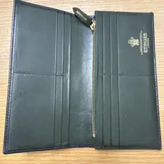 エッティンガー／ETTINGER 長財布 ネイビー 小銭入れ有　二つ折り
