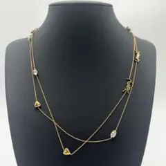 希少✨サンローランパリ ネックレス ティアラ 王冠 ラインストーン