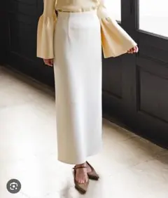 noble コンフォートジャージーライクタイトスカート 36