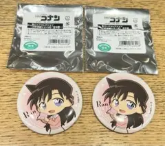 名探偵コナン　SD手紙シリーズ　缶バッジ　毛利蘭　2点セット