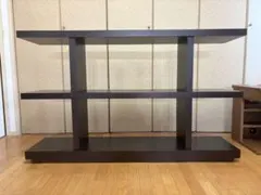 トロピカルモダニズム□オープンシェルフ□飾り棚□ダークブラウン