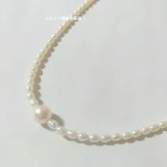 ホワイトパールネックレス 一粒パール SV刻印 フォーマル 入園入学 卒園卒業