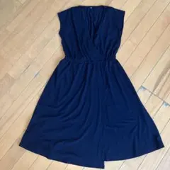 ユニクロ　カットソーカシュクールワンピース