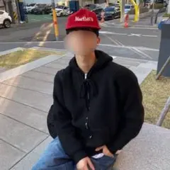 Marlboro 赤 コーデュロイ キャップ