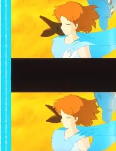 風の谷のナウシカ 35mm映画フィルム 連続5コマ 島本須美 NAUSICAA