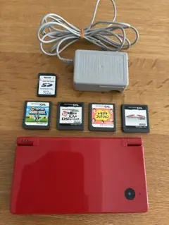 ニンテンドーDSi レッド本体 SDカード＆ソフト4本付