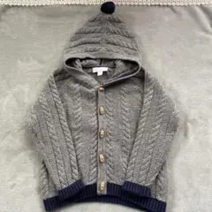 The Little White Company フード付きカーディガン