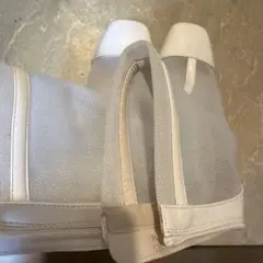 ホワイト メッシュ ブーティ クリアヒールのサムネイル