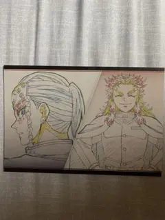 鬼滅の刃 ダイニング おすそ分けポストカード 宇髄＆煉獄