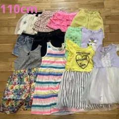 【中古】110cm女の子夏物まとめ売り