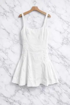 【一度のみの使用】ZARAホワイトミニワンピース