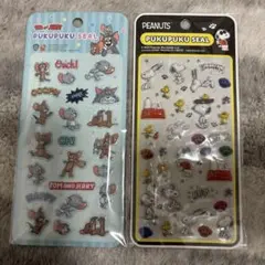 ぷくぷくシール トムとジェリー スヌーピー