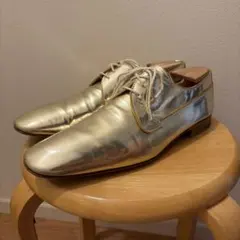 【Louis Vuitton】ダービーシューズ uk8.5 ゴールドのサムネイル
