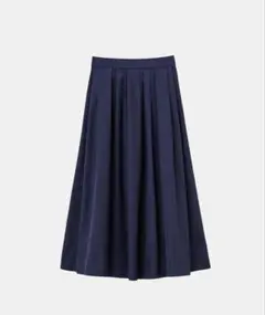 [全新] PLST ボリュームタックフレアスカートNAVY Sのサムネイル