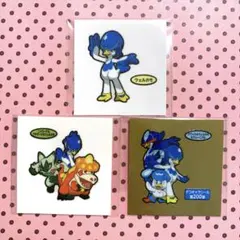 ポケモン デコキャラシール クワッス ウェルカモ ニャローテ アチゲータ