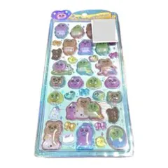 【匿名配送】うるちゅるポップシール おぱんちゅうさぎ グリーン