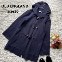 オールドイングランド　2wayコットンカシミヤダッフルコーディガン フード　36