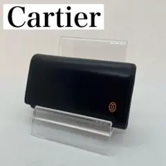 【訳あり美品】カルティエ パシャ キーケース 6連キーケース レザー 本革 黒