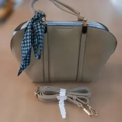合成皮革 ショルダーバッグ ベージュ
