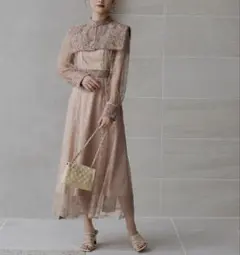 ルイルエブティック　レースコンビネーション マーメイドシルエット ワンピース