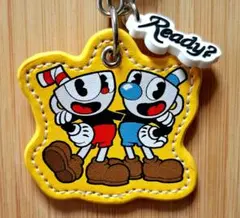 【再値下げ】 Cuphead キーホルダー Ready? チャーム付き