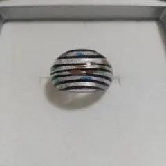 ヴィンテージ　レトロ　古着　クリアリング　ガラスリング