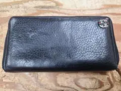 GUCCI グッチ GGロゴ シェリーライン ラウンドファスナー 長財布 レザー