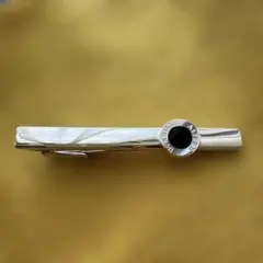 現行品 dunhill ダンヒル ネクタイピン セット シルバー オニキス