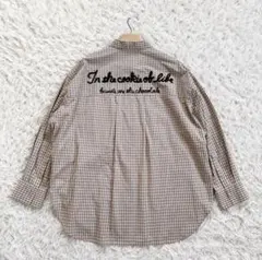 試着のみ♡未使用】スピックアンドスパン 刺繍オーバーシャツ ブラック 