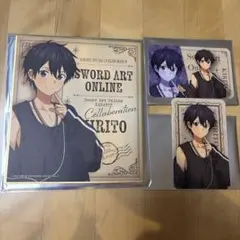 ソードアート・オンライン SAO カラオケの鉄人 カラ鉄 キリト 色紙 カード