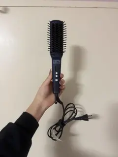 SALONIA ブラシヘアアイロン ブラック