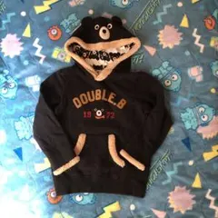 DOUBLE.B クマフード トレーナー[used品]