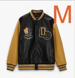 ZARA オールレザースタジャン　ボンバージャケット　Mサイズ