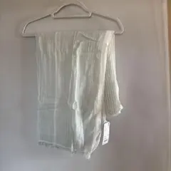 新品未使用UNIQLO コットンストール ライトグリーン 180×65cm 日除