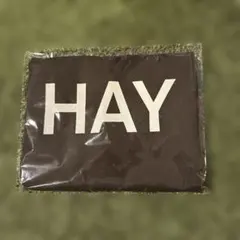 HAY ロゴ入り ブラウン トートバッグ