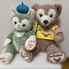 Disneyダッフィー ＆ジェラトーニぬいぐるみ 2点セット