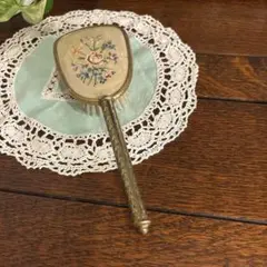 Antique 花柄刺繍ミラーブラシセット1930〜40s - メルカリ