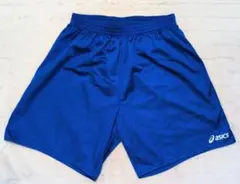 ASICS 　ハーフパンツ　青　サッカー　バスケ　ハンド　バレー 　Oサイズ